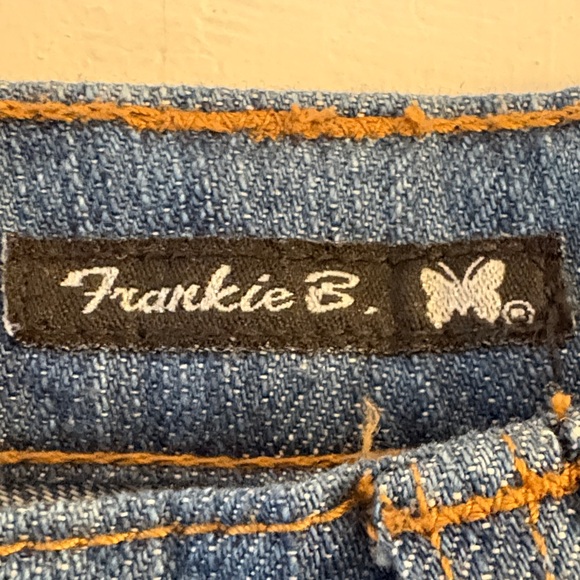 Frankie B. Vintage Rare Y2K Low Rise Blue Flare Jeans - Picture 3 of 16